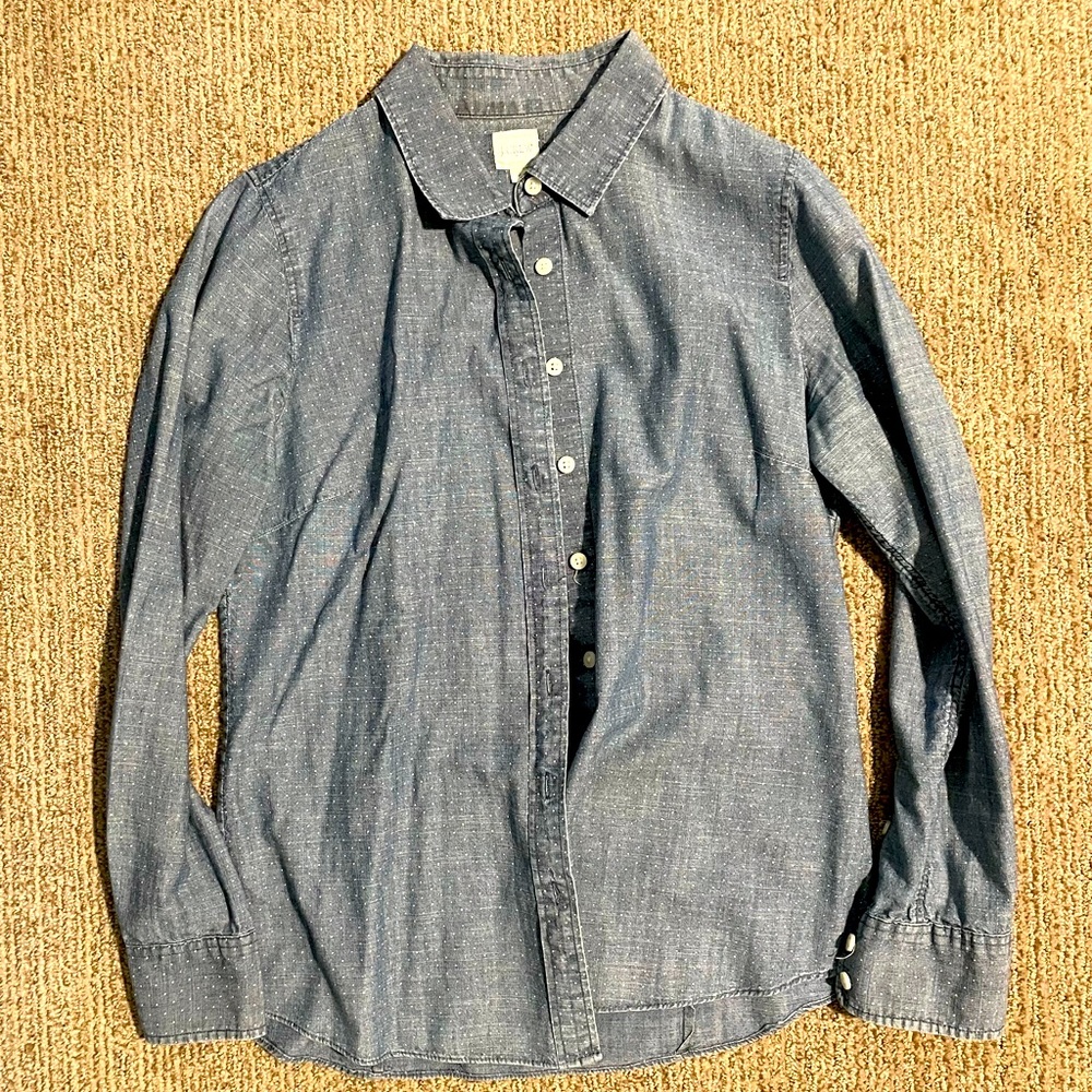 J crew chambray button up